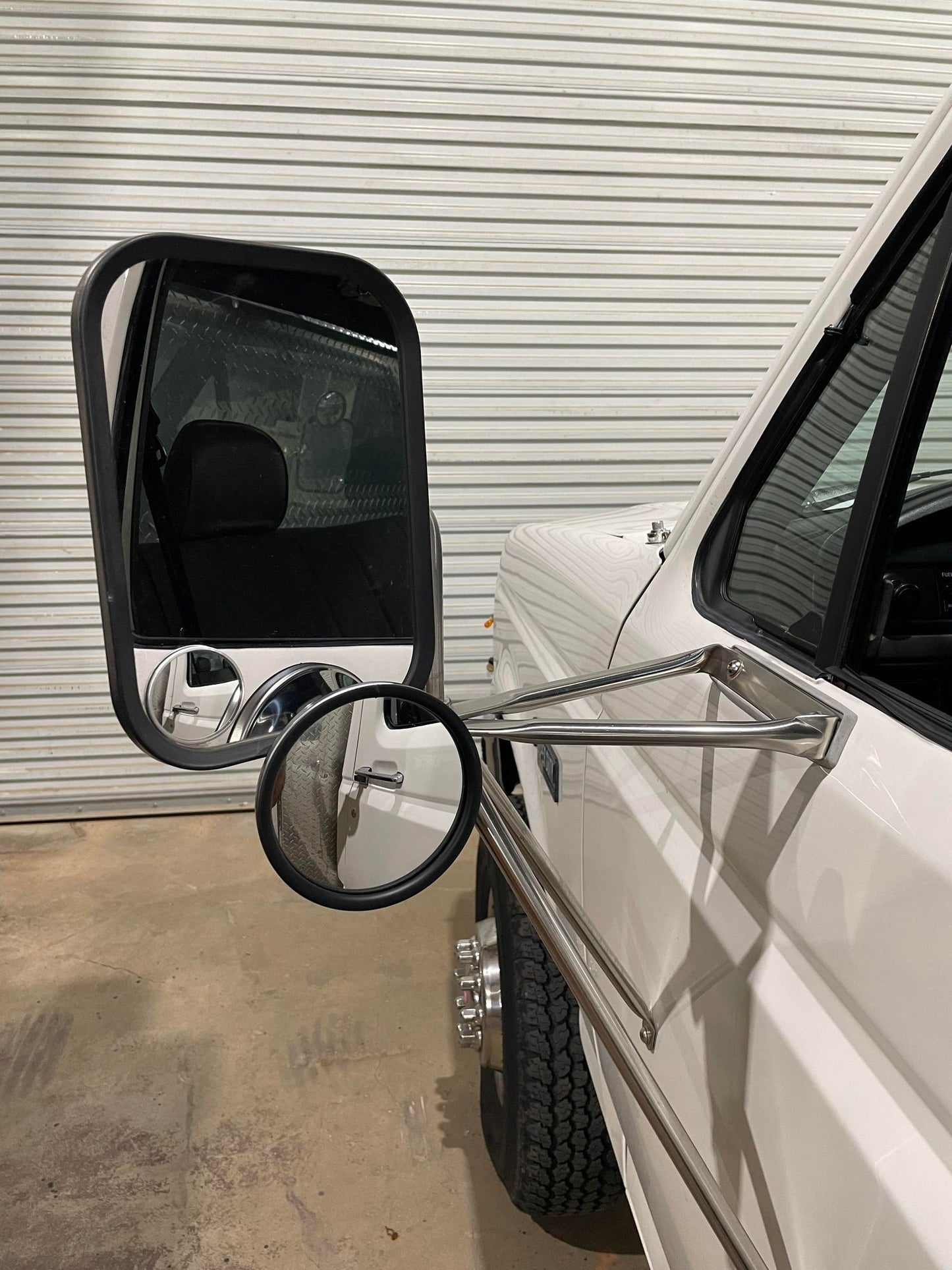 Complete Performance Spot Mirror Bracket - Factory 4 post mirror - 1980-1997 Ford F-Series