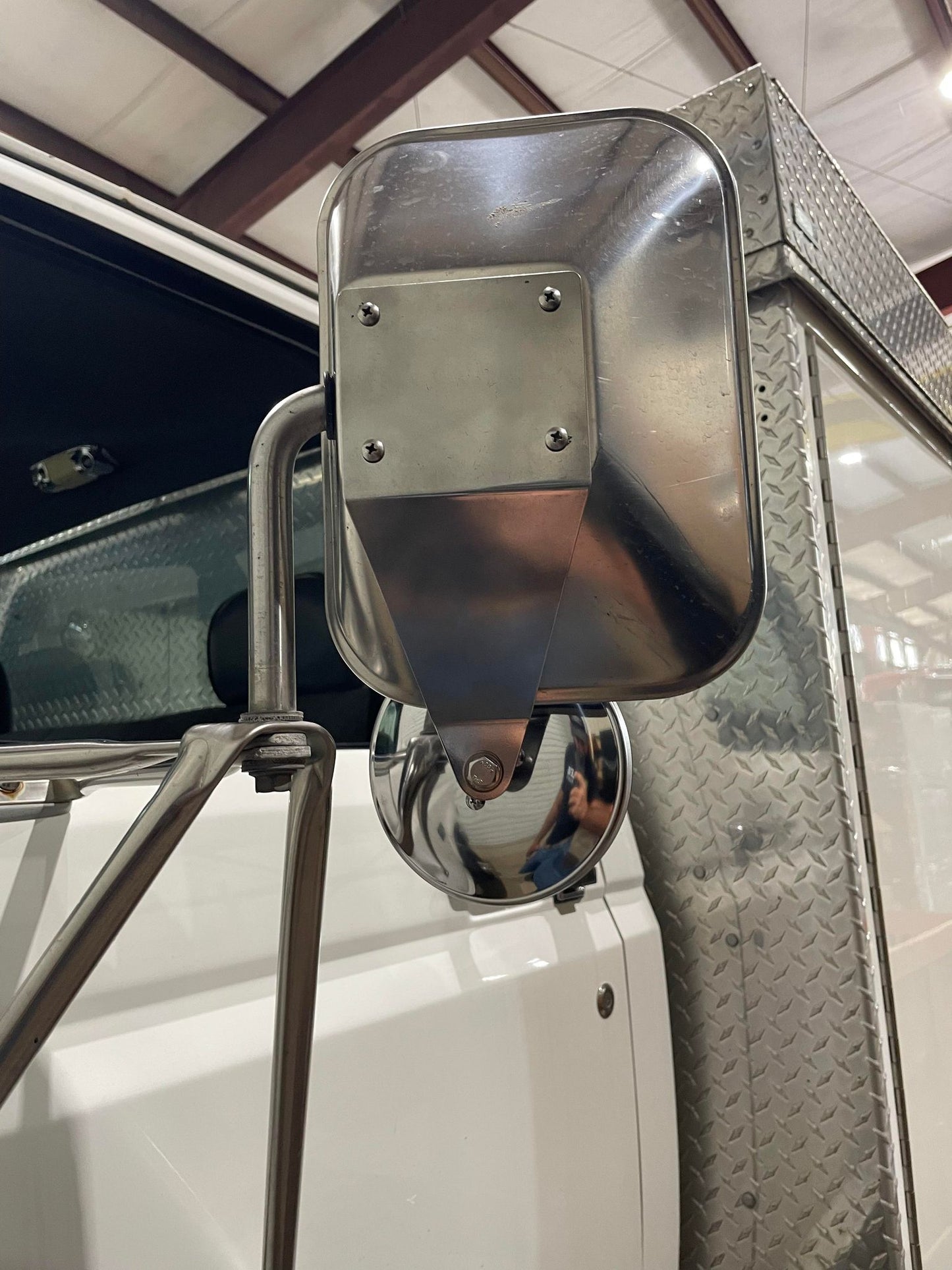 Complete Performance Spot Mirror Bracket - Factory 4 post mirror - 1980-1997 Ford F-Series