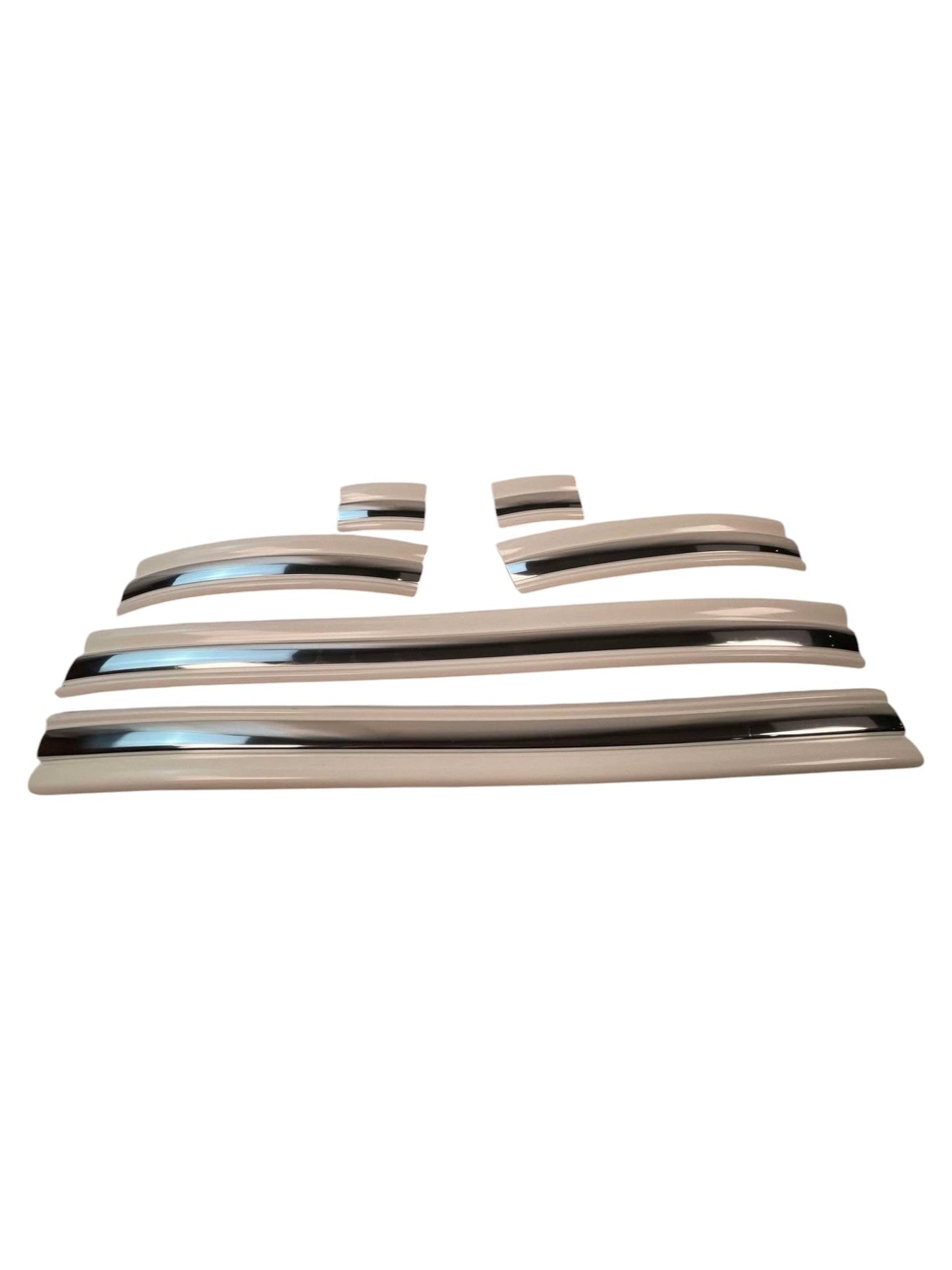 Complete Performance Chrome Body Molding Set - White - 1992-1997 F-Series & Bronco