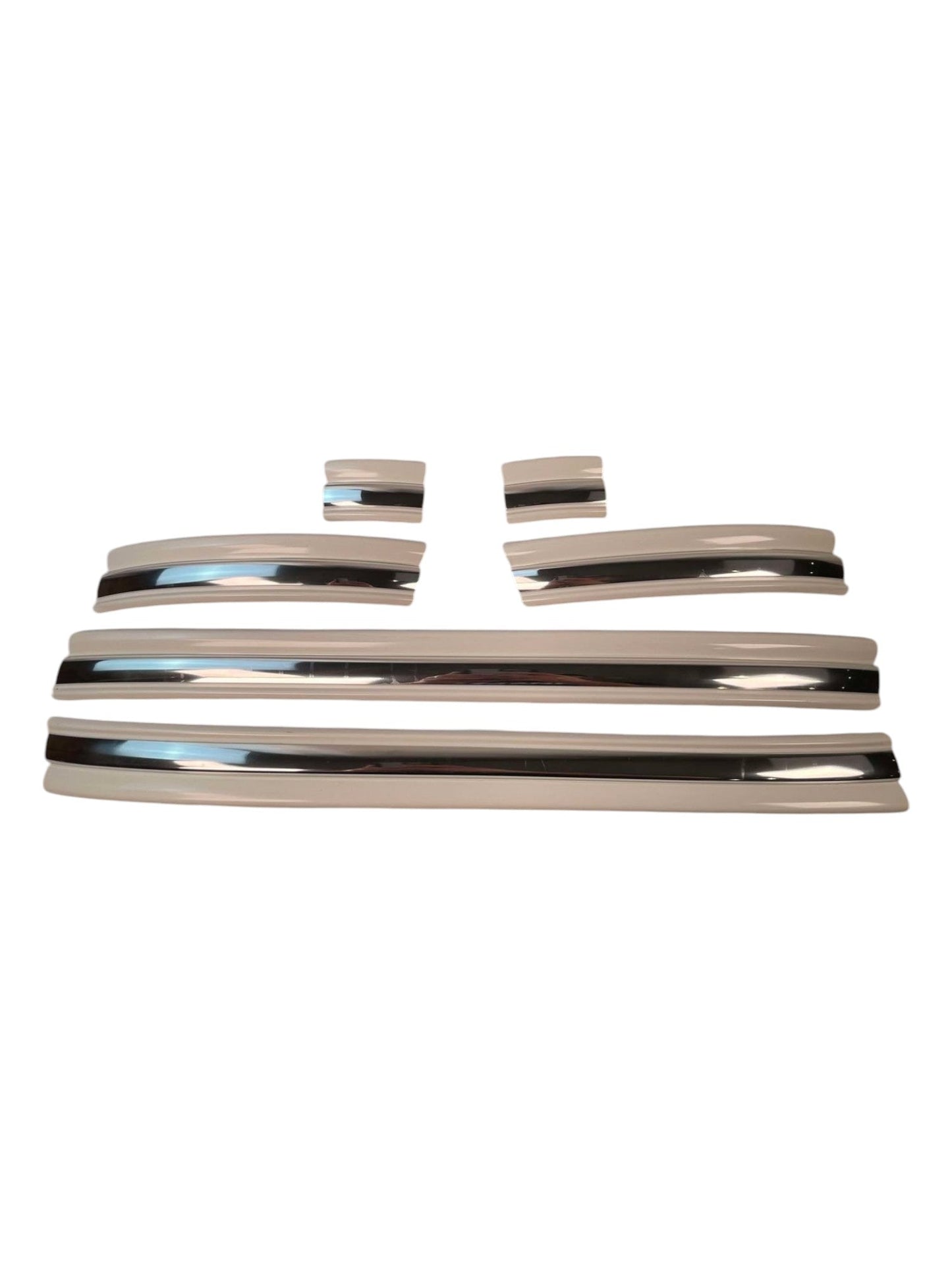 Complete Performance Chrome Body Molding Set - White - 1992-1997 F-Series & Bronco