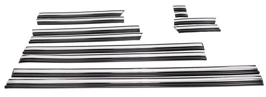 Complete Performance Chrome Body Molding Set - Black - 1992-1997 F-Series & Bronco